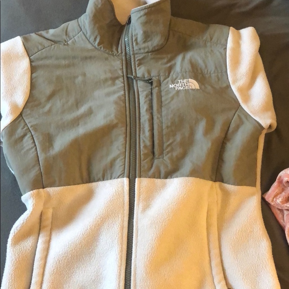 North face zip up coat